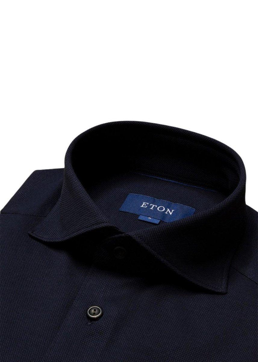 Slim - Pique - Blue Shirts83_100002539_BLUE_M7313582082337- Butler Loftet