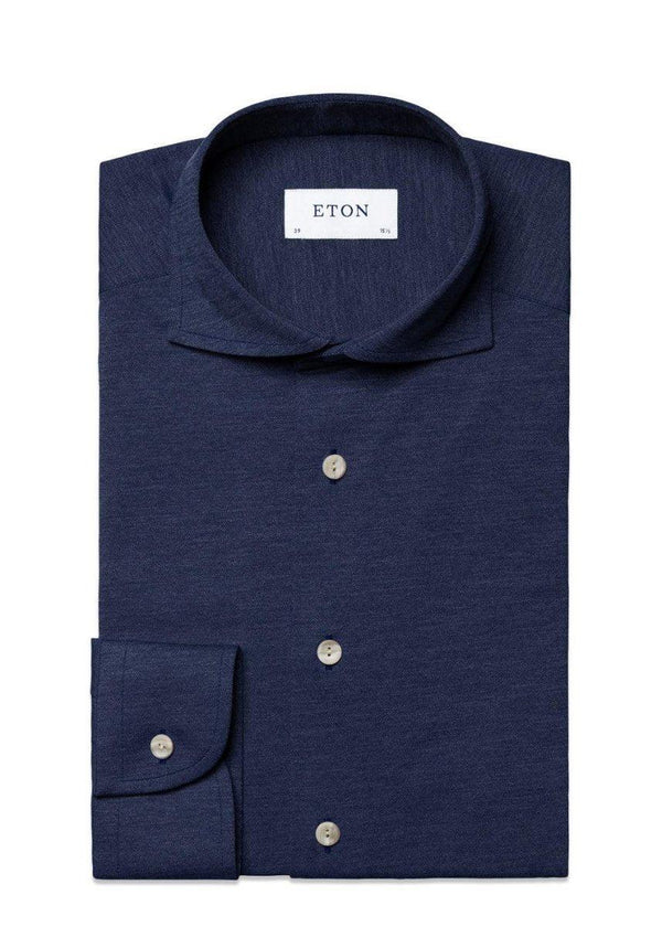 Etons Slim-Stretch - Blue. Køb shirts her.