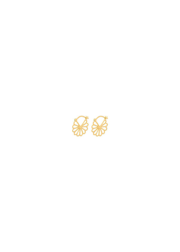 Pernille Corydons Small Bellis Earrings size 17 mm - Gold. Køb øreringe her.