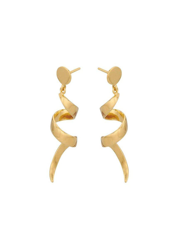 Pernille Corydons Small Loop Earrings - Gold. Køb øreringe her.