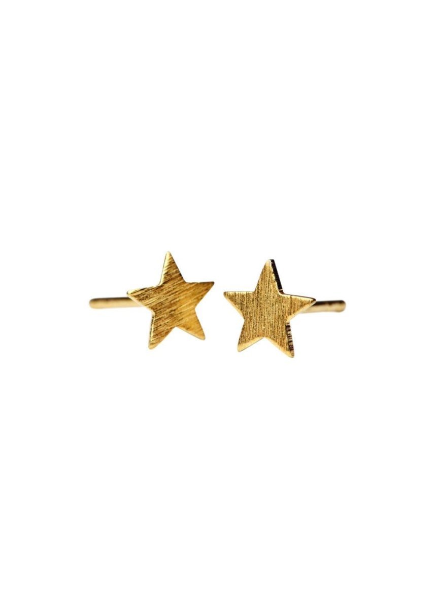 Pernille Corydons Small Star Earsticks - Gold. Køb øreringe her.