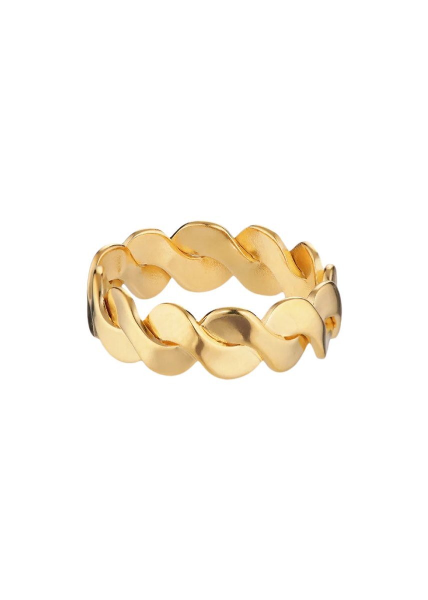 Small Wavy Ring - Gold Jewellery759_SWR-AW22-G_Gold_485715180147470- Butler Loftet