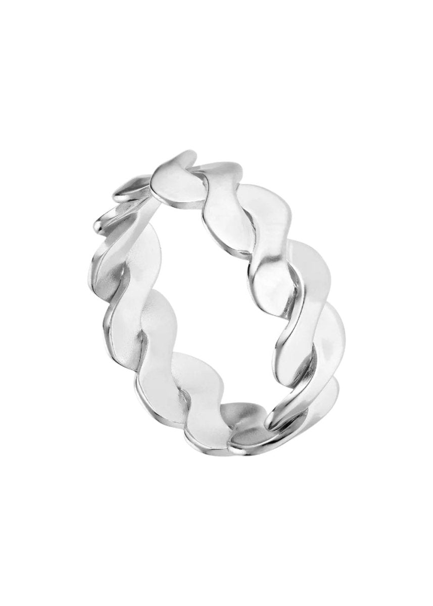 Jane Kønigs Small Wavy Ring - Silver. Køb ringe her.