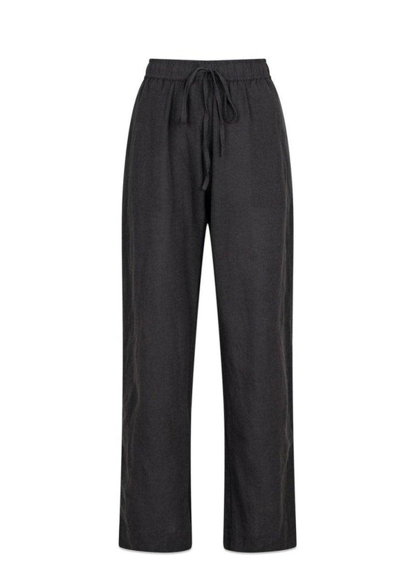 Neo Noirs Sonar Linen Pants - Antracit. Køb bukser her.