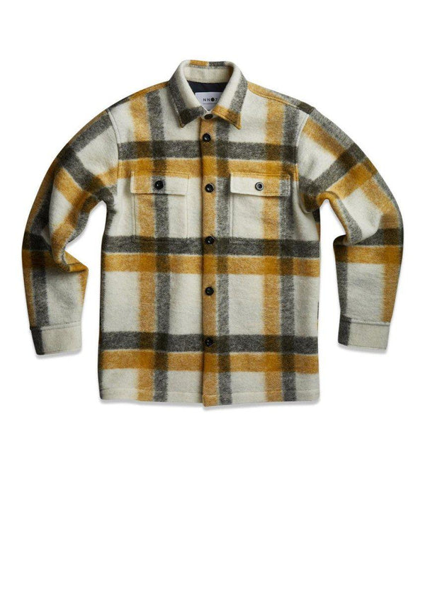 Nn. 07s Soren 5314 - Yellow Check. Køb shirts her.