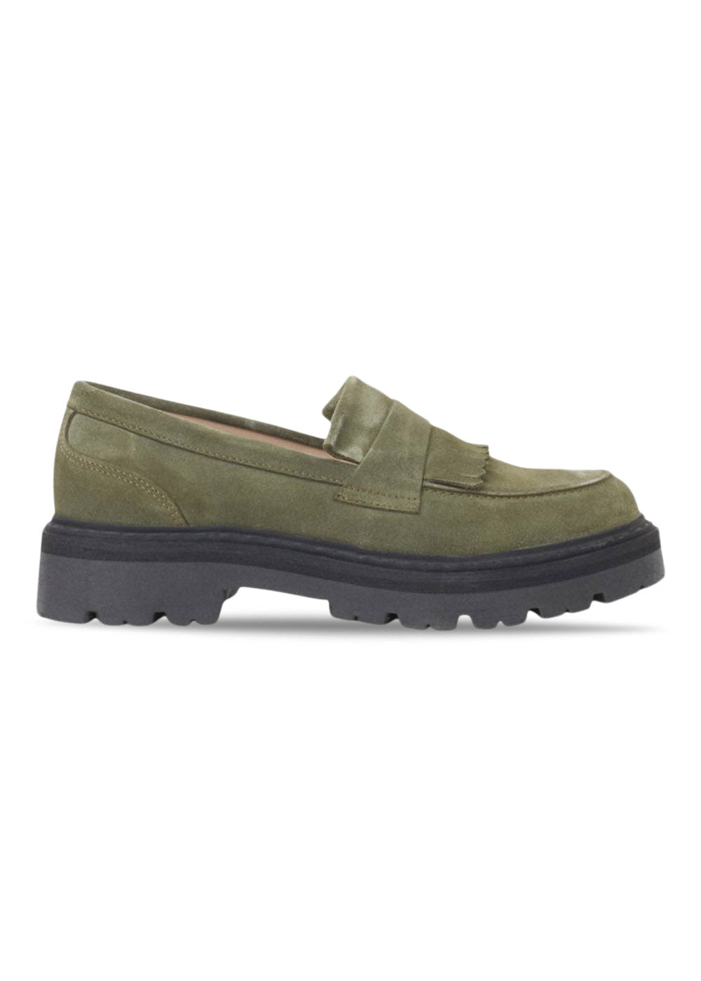 Garment Projects Spike Loafer - Army Suede - Army. Køb sko her.