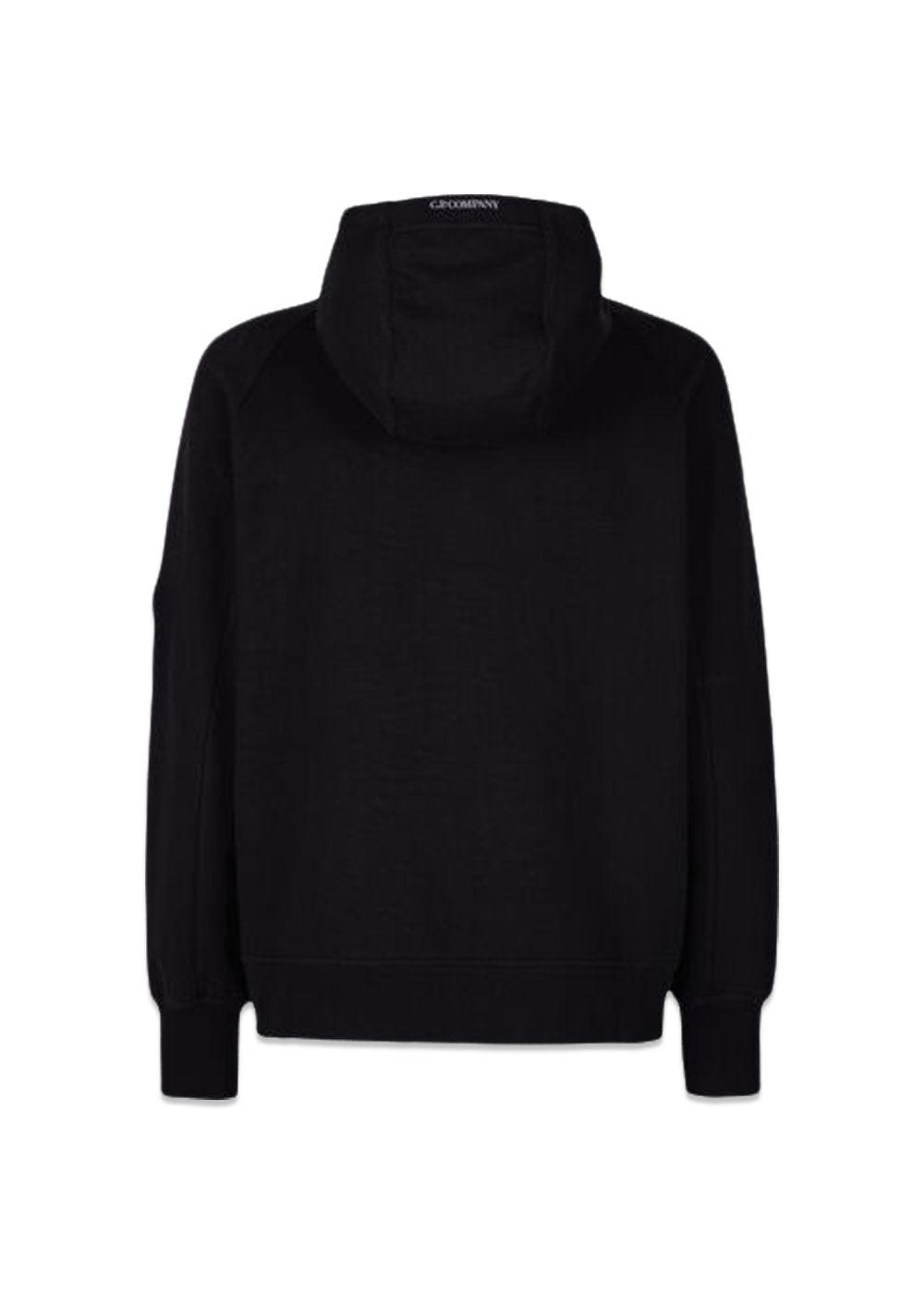 Sweatshirts-Hooded Open - Black