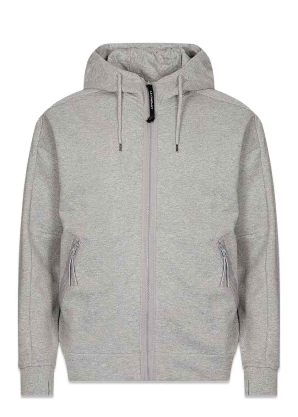 C.P. Companys Sweatshirts-Hooded Open - Grey Melang. Køb hoodies her.