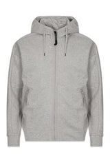 C.P. Companys Sweatshirts-Hooded Open - Grey Melang. Køb hoodies her.