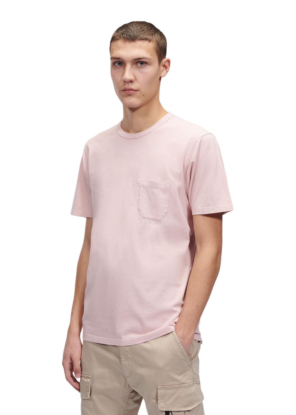 T-Shirts Short Sleeve Jersey Resist Dyed - Pale Mauve
