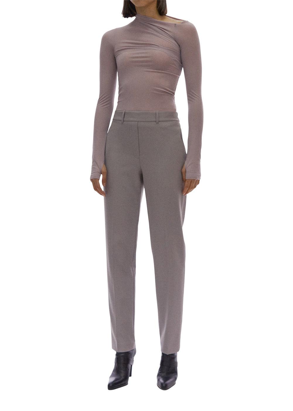 TAPERED PANT.STRETCH - Mauve Grey