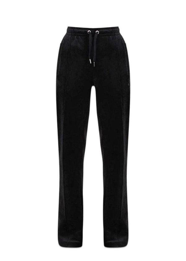 TINA VELOUR TRACK PANTS WITH DIAMANTE BRANDIN - Black Pants858_JCAPW045_BLACK_XXS5059439050198- Butler Loftet