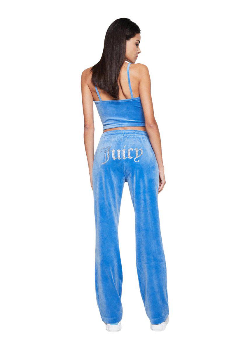 TINA VELOUR TRACK PANTS WITH DIAMANTE BRANDIN - Regatta Pants858_JCAPW045_REGATTA_XXS5059439334748- Butler Loftet