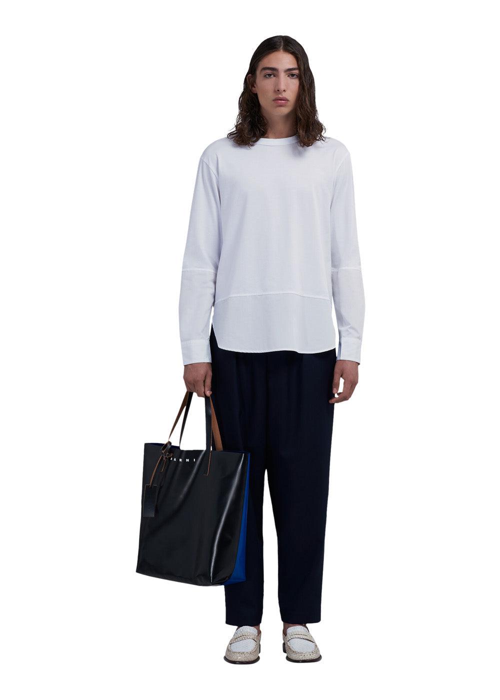 TRIBECA SHOPPING BAG - Black+Royal+Black