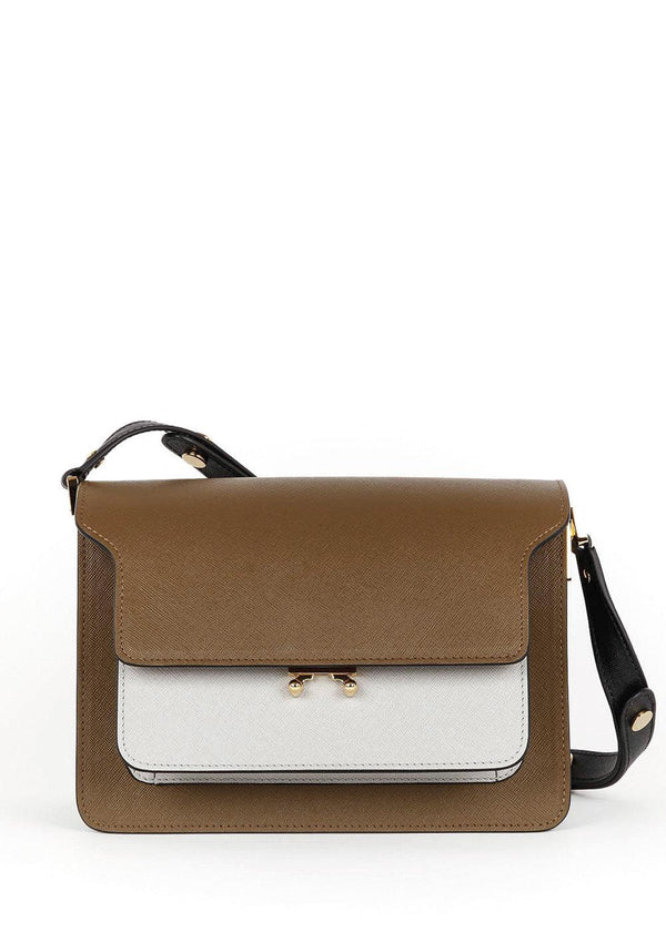 Marnis TRUNK BAG - Cigar+Pelican+Black. Køb skuldertasker her.