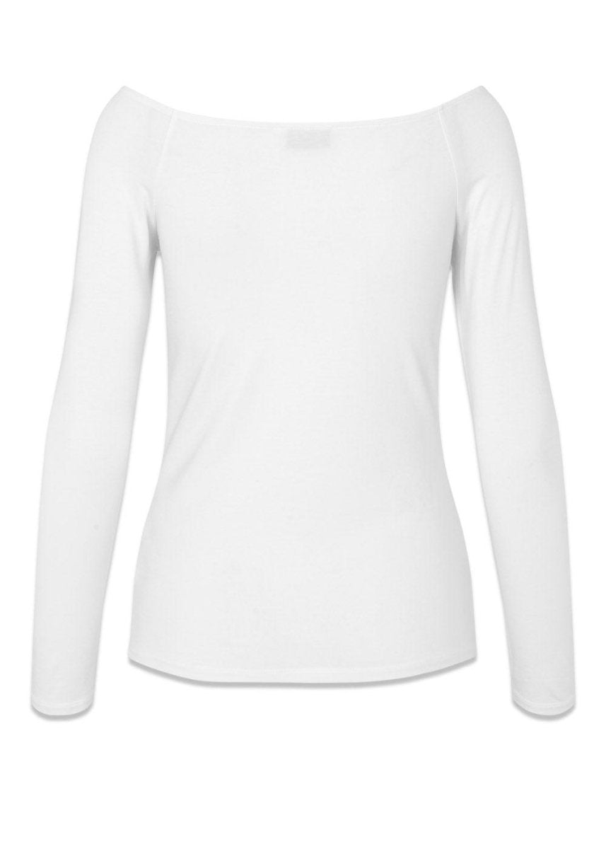 Tansy LS top - White Top100_56228_White_XS5714980143767- Butler Loftet