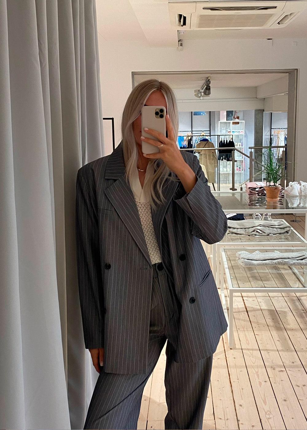 TaoMD blazer - Grey Pinstripe
