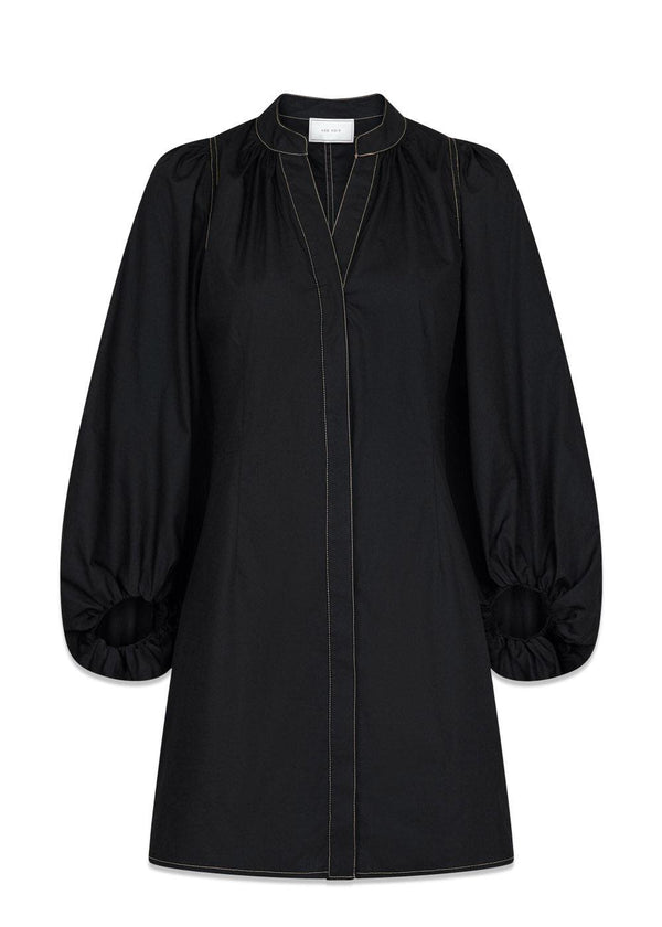 Neo Noirs Tegan Stripe Dress - Black. Køb kjoler her.