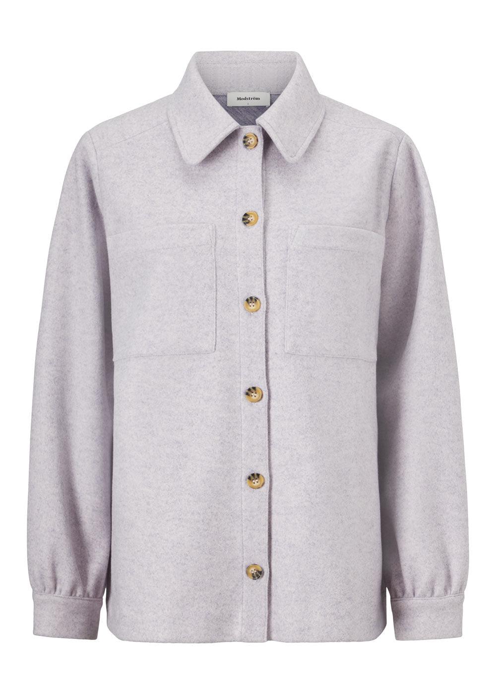 Modströms Tenni coatigan - Lavender Melange. Køb overtøj her.