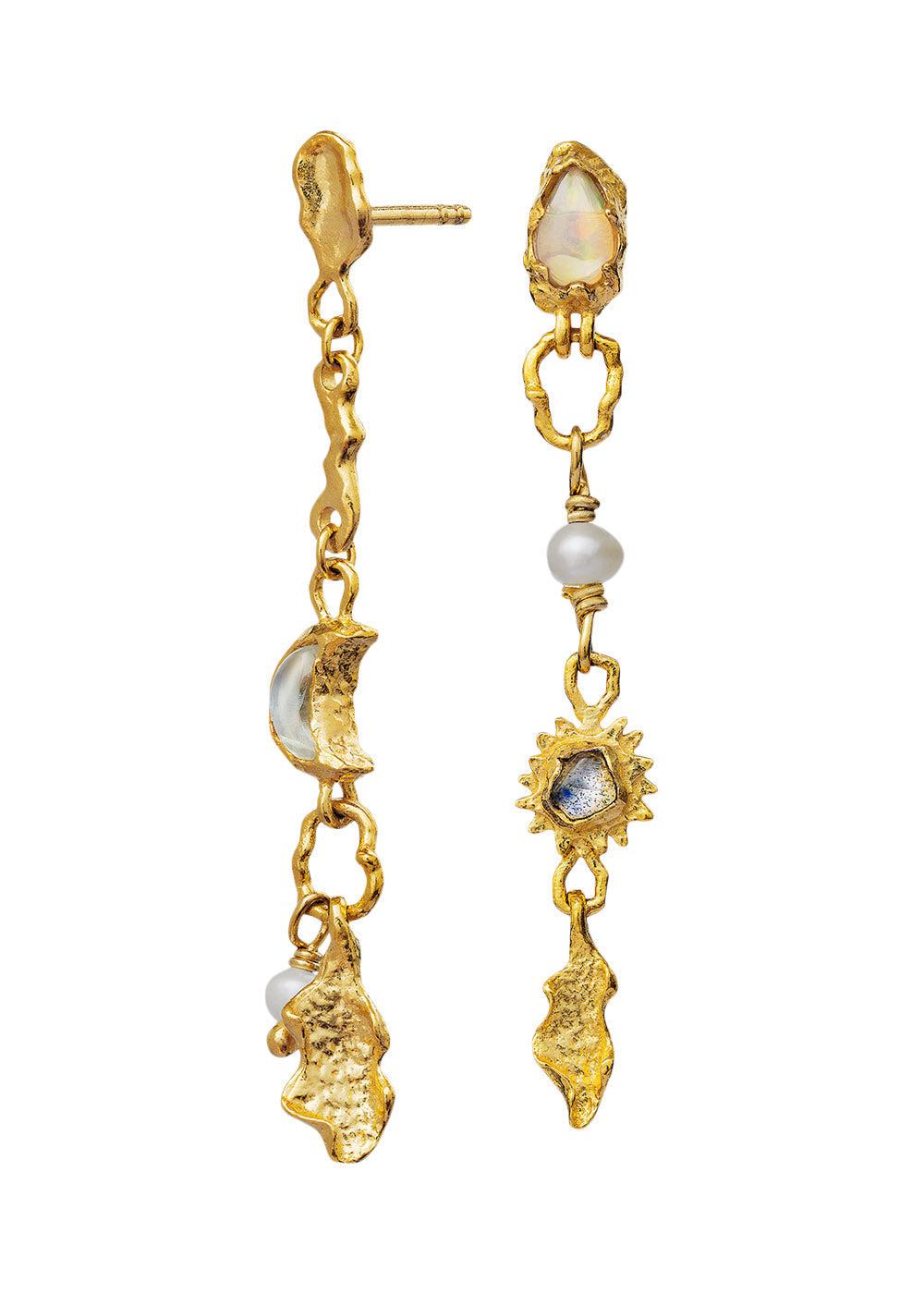 Theodora Earrings - Sterling Silver (925) Gold Pla