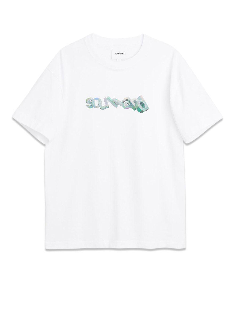 Soullands Tilting logo t-shirt - White. Køb t-shirts her.