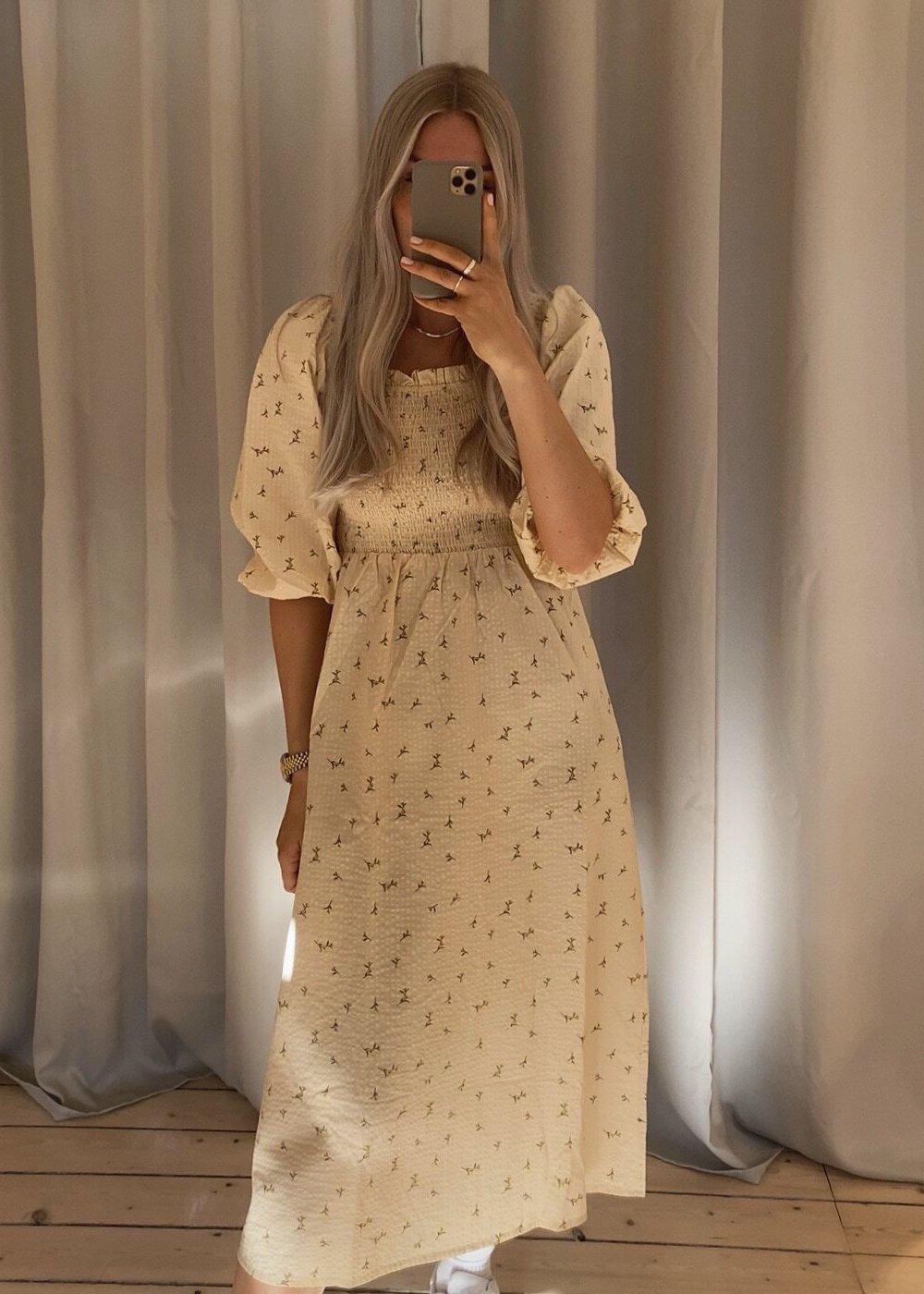 Tinne print dress - Lemon Bloom