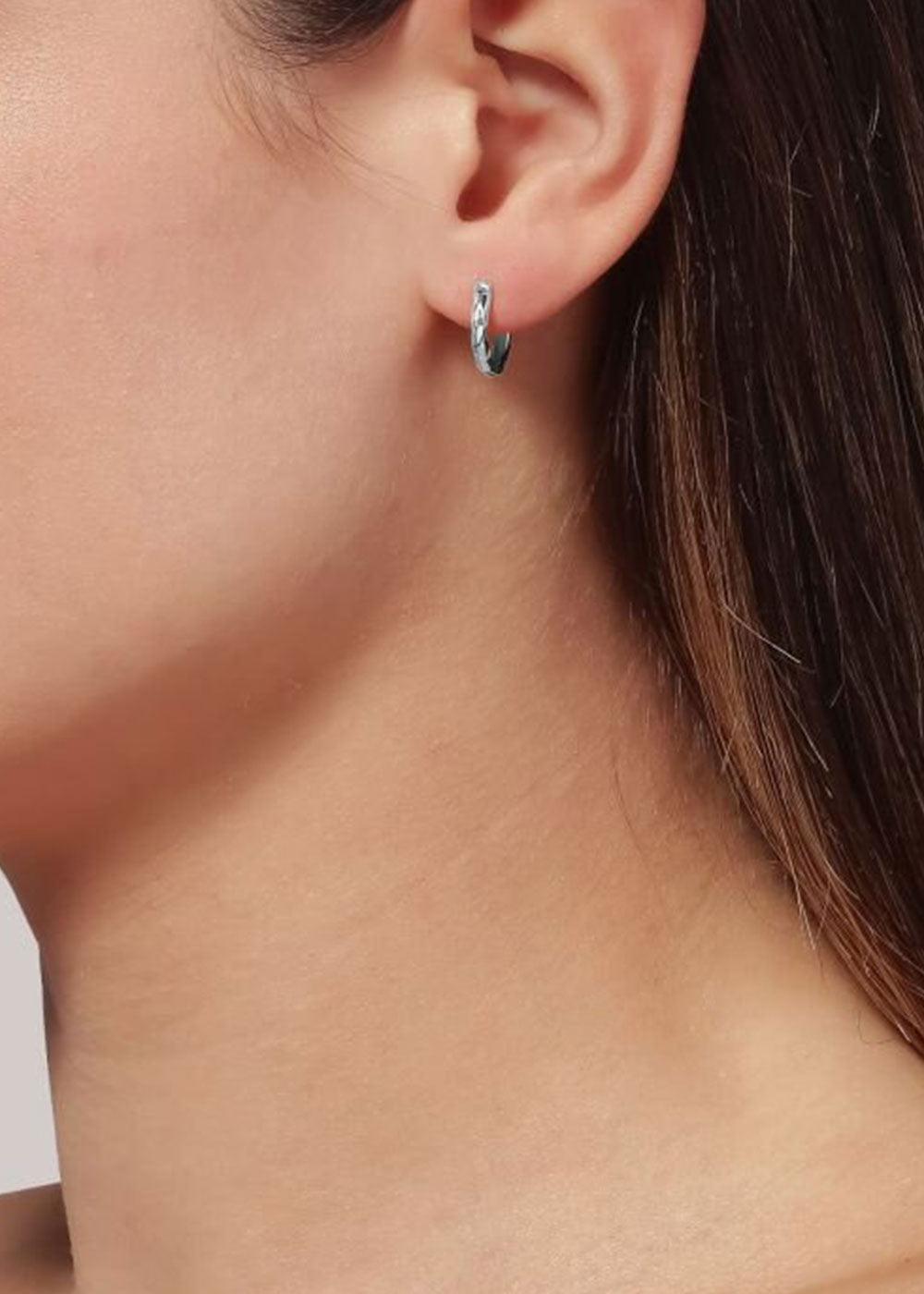 Tiny Rhombus Earing - Sterling Sølv