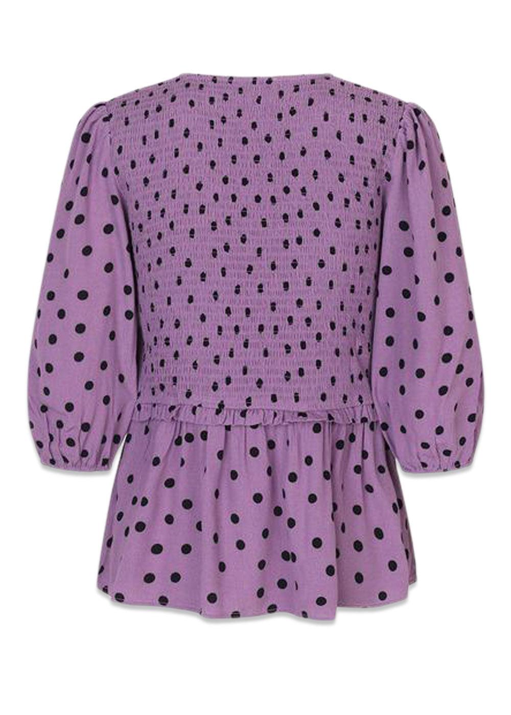 Tomme print top - Bold Dot Valerian
