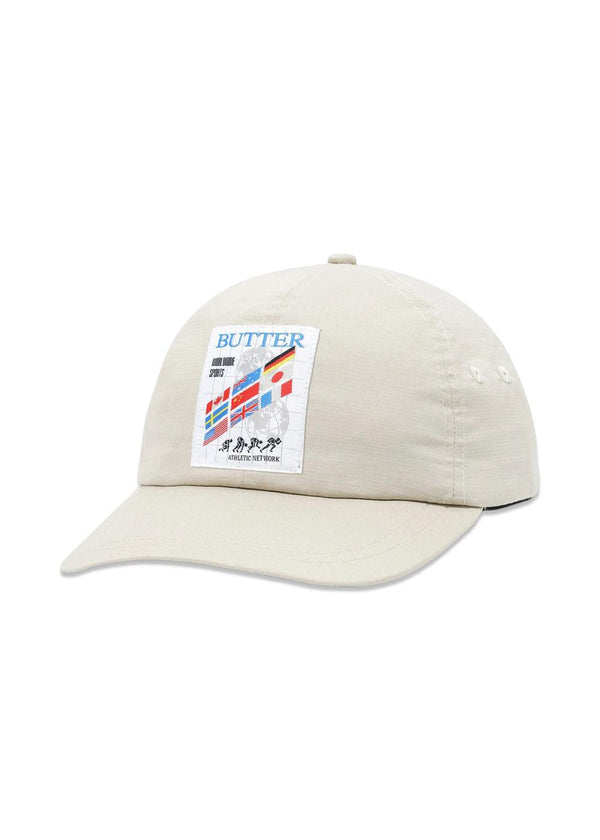 Butter Goods' Track 6 panel - Khaki. Køb caps her.