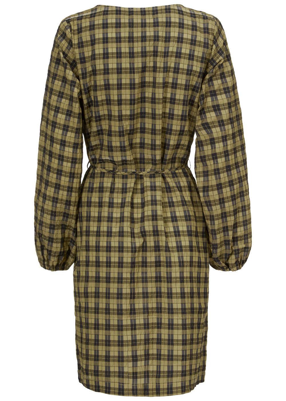 Truly dress - Black Khaki Check