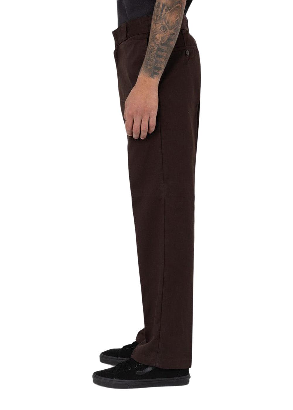 Twill Work Pants Loose Fit - Brown-Pants-Dickies-Butler Loftet