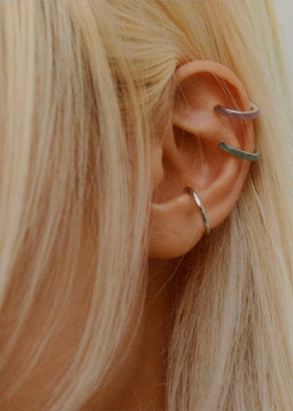 Twin Medi Ear Cuff - Silver
