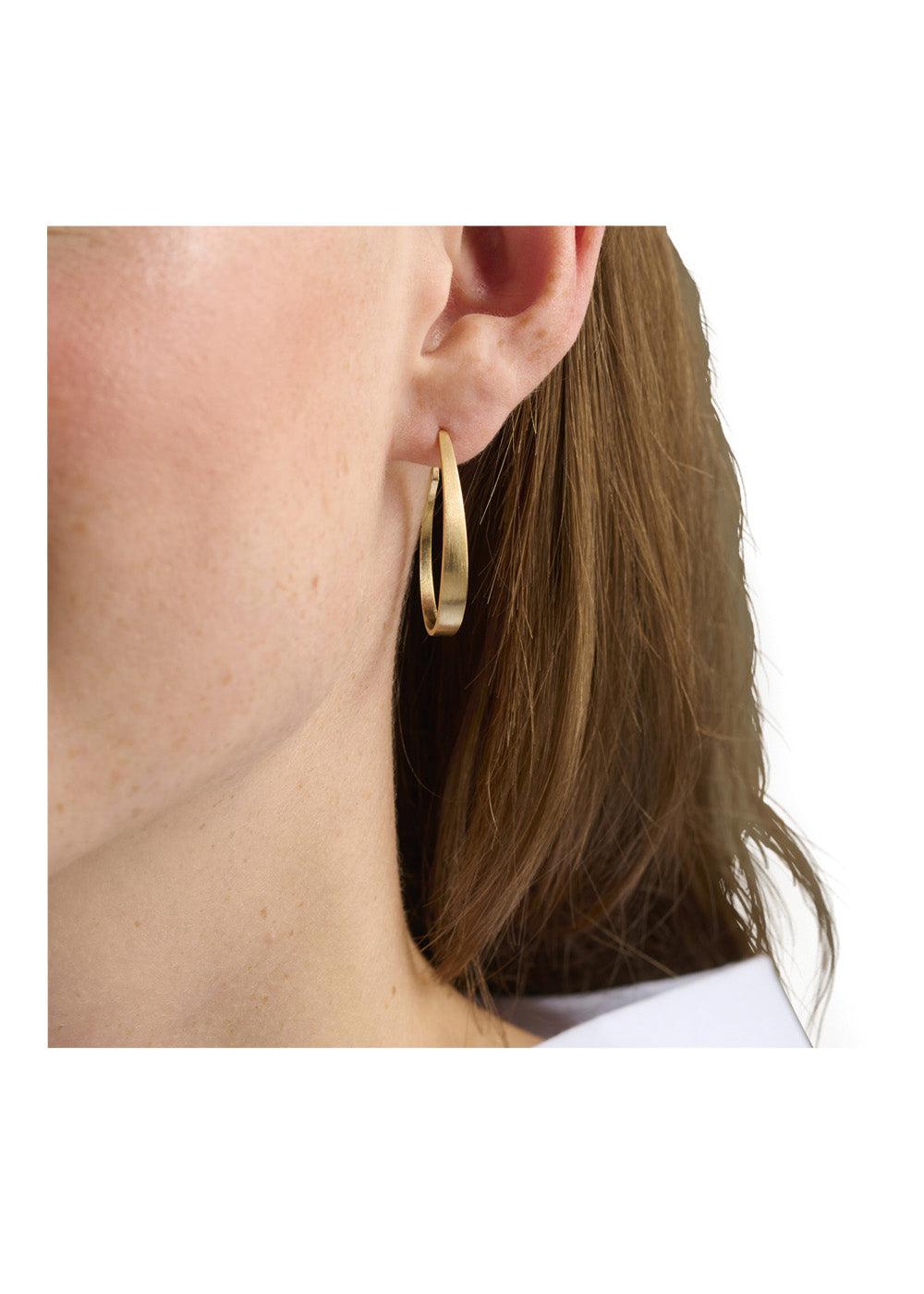 Vienna Creoles size 30 mm - Gold-Jewellery-Pernille Corydon-Butler Loftet