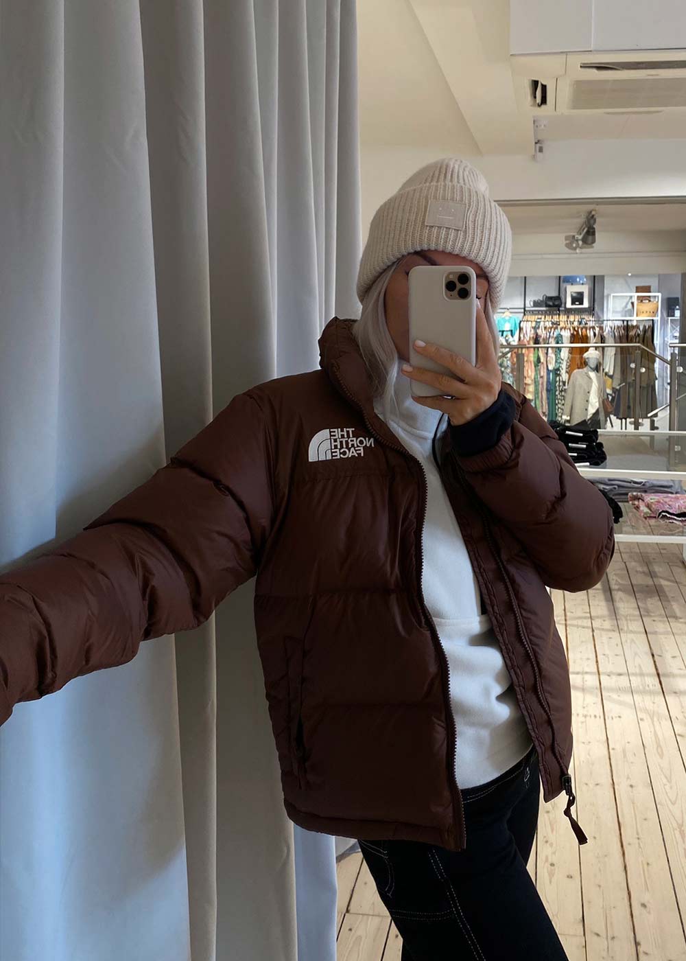 W 1996 RTRO NPTS JACKET - Dark Oak-Outerwear-The North Face-Butler Loftet