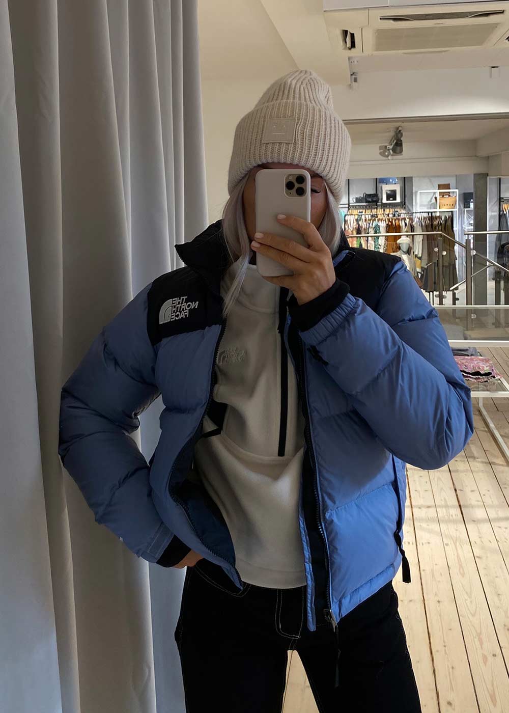 W 1996 Retro Nuptse Jacket - Folk Blue-Outerwear-The North Face-Butler Loftet