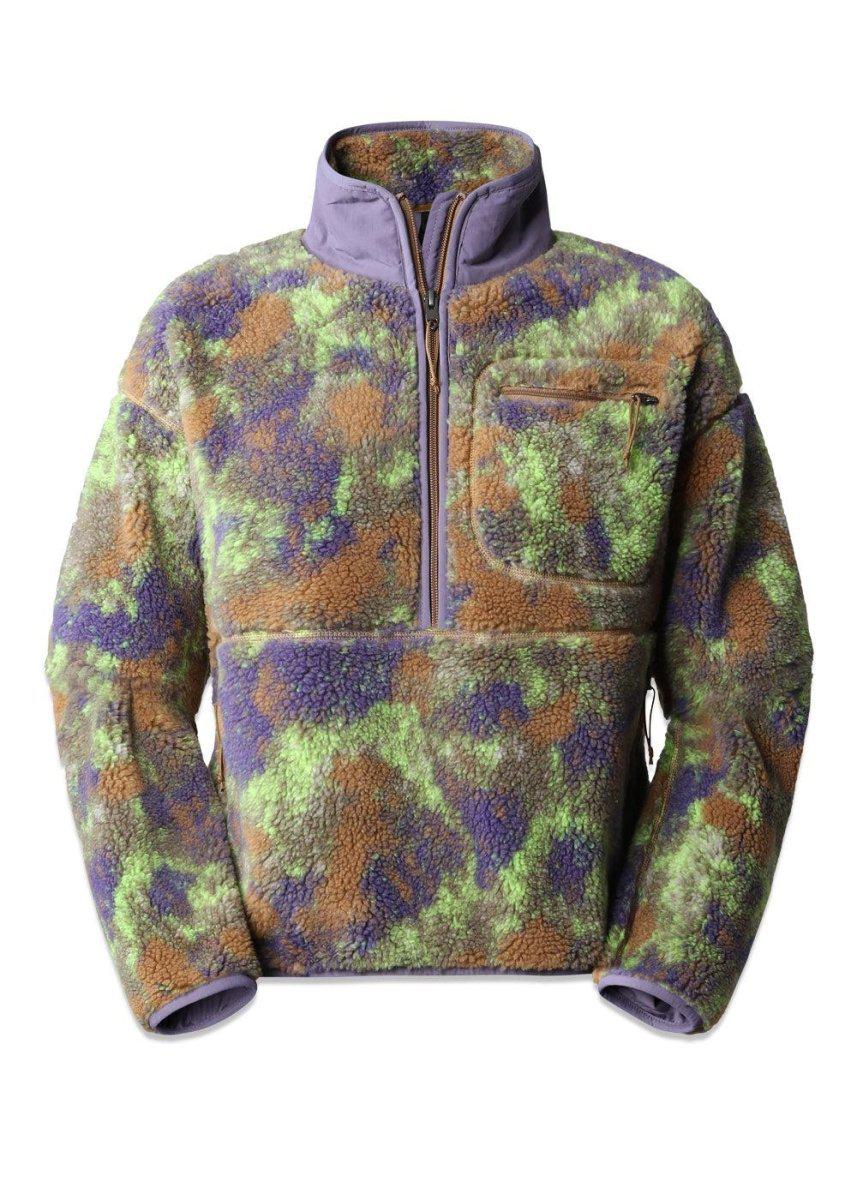The North Faces W EXTREME PILE PULLOVER - Utility Brown Stippled Camo Print. Køb fleece her.