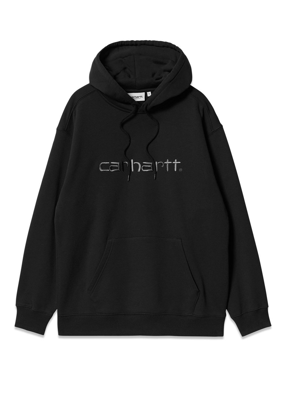 Carhartt WIP's W' Hooded Carhartt Sweatshirt - Black / Black. Køb hoodies her.