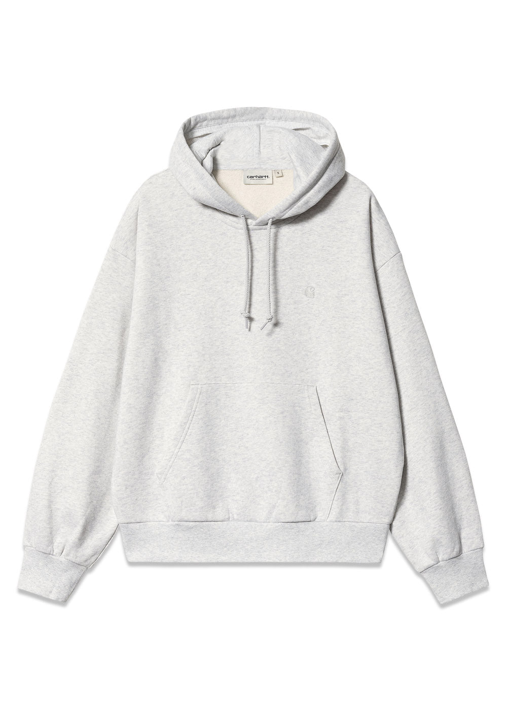 Carhartt WIP's W' Hooded Casey Sweatshirt - Ash Heather/Silver. Køb sweatshirts her.