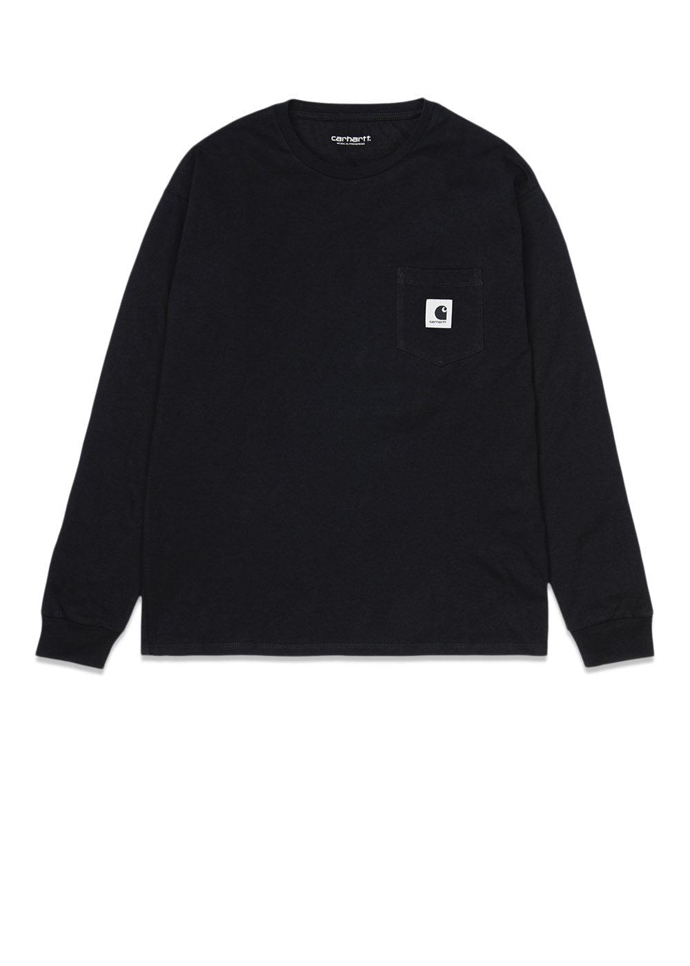 Carhartt WIP's W' L/S Pocket T-Shirt - Black. Køb blouses her.