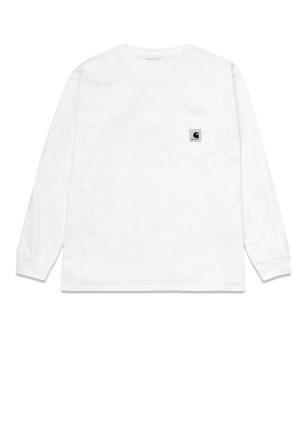 Carhartt WIP's W' L/S Pocket T-Shirt - White. Køb blouses her.
