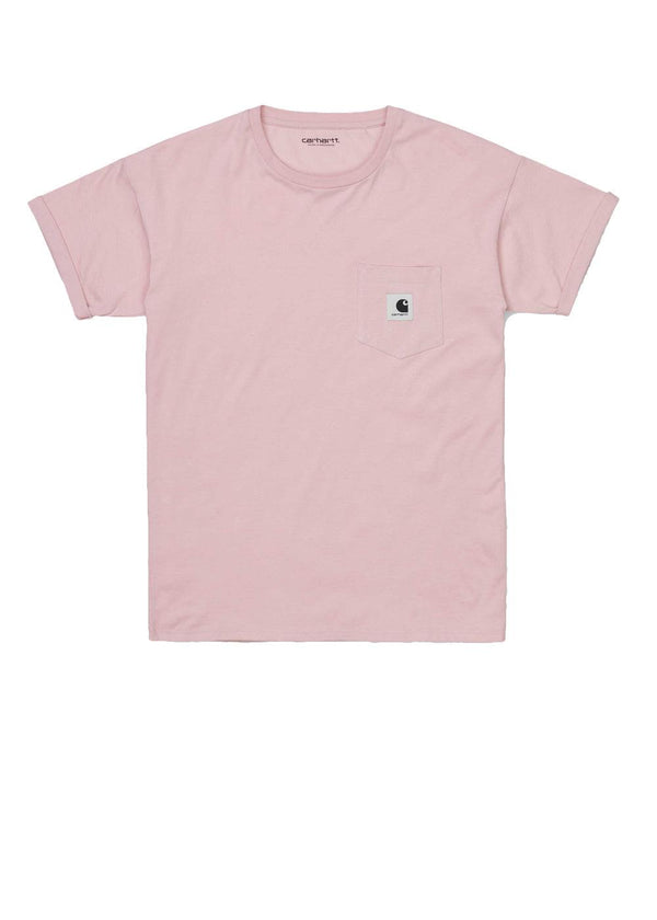 Carhartt WIP's W' S/S Carrie Pocket T-Shirt - Frosted Pink. Køb t-shirts her.