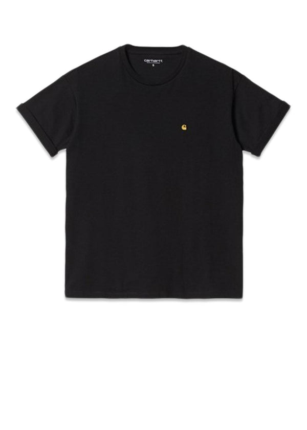 Carhartt WIP's W' S/S Chase T-Shirt - Black / Gold. Køb t-shirts her.