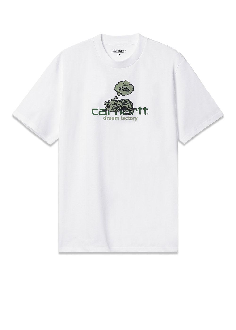 Carhartt WIP's W' S/S Dream Factory T-Shirt - White. Køb t-shirts her.