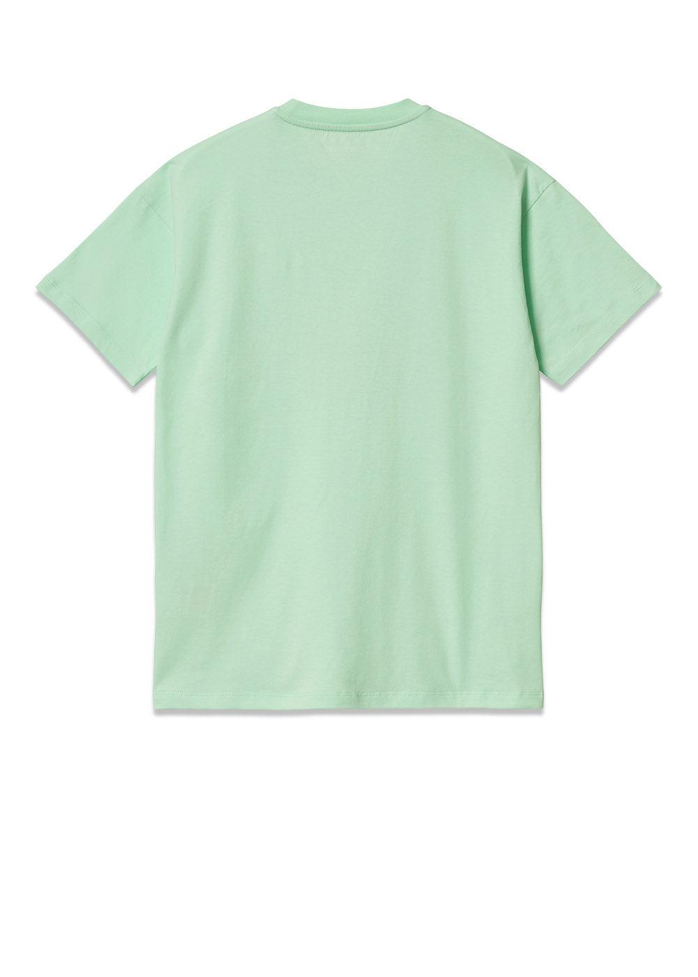 W' S/S Grin T-Shirt - Pale Spearmint / Black