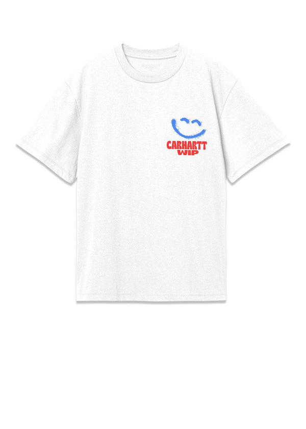 Carhartt WIP's W' S/S Happy Script T-Shirt - White. Køb t-shirts her.