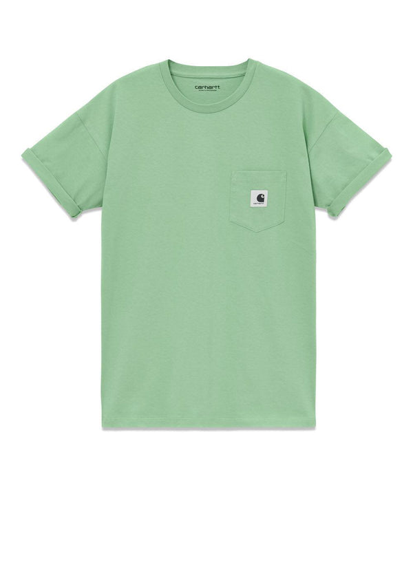 Carhartt WIP's W' S/S Pocket T-Shirt - Mineral Green. Køb t-shirts her.