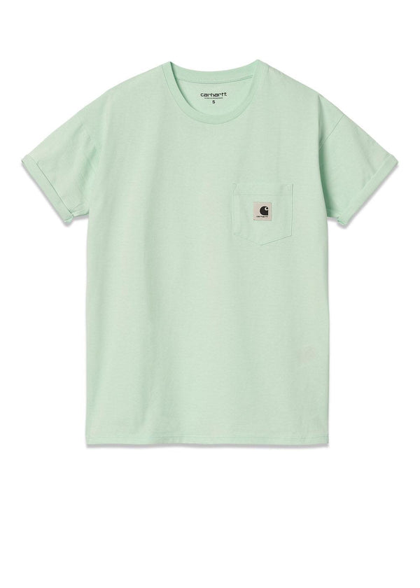 Carhartt WIP's W' S/S Pocket T-Shirt - Pale Spearmint. Køb t-shirts her.