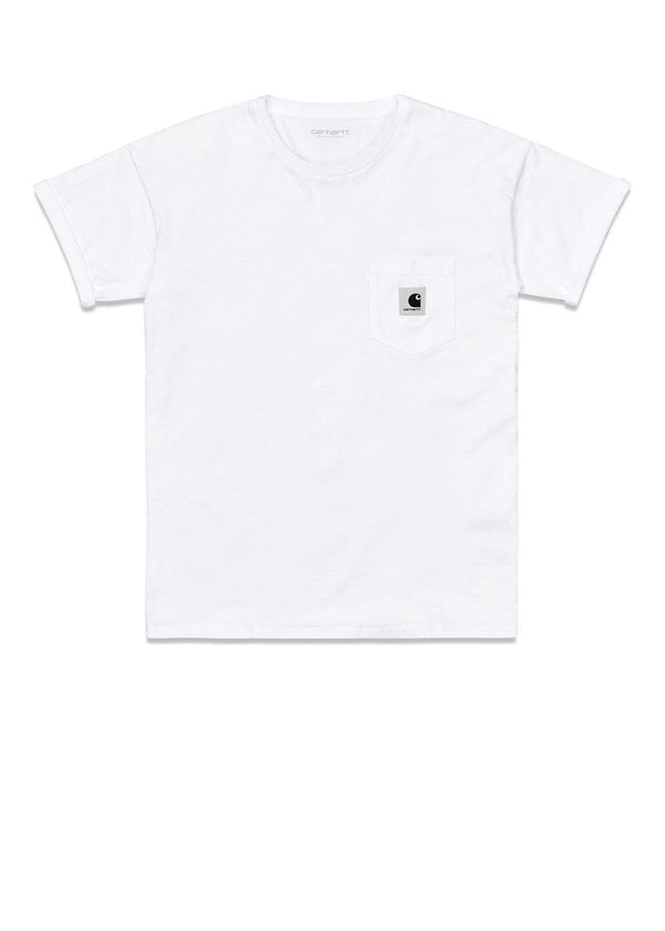 Carhartt WIP's W' S/S Pocket T-Shirt - White. Køb t-shirts her.