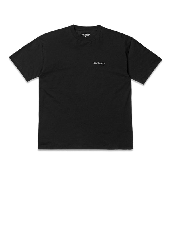 Carhartt WIP's W' S/S Script Embroidery T-S - Black / White. Køb t-shirts her.