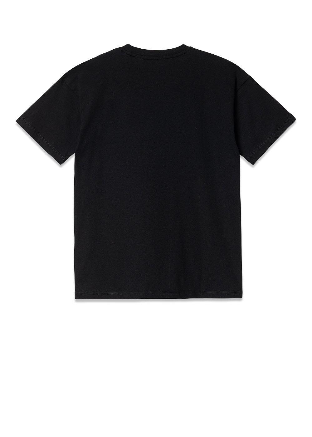 W' S/S Script T-Shirt - Black / White-T-shirts-Carhartt WIP-Butler Loftet